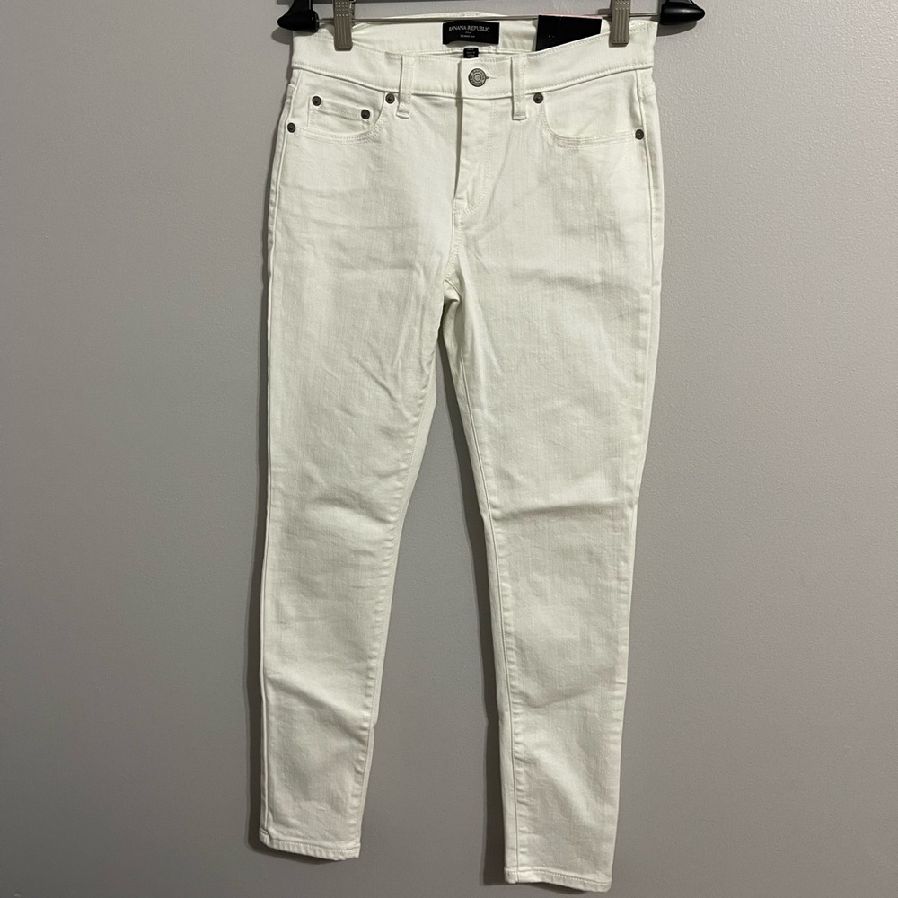 Banana Republic White Skinny Jeans